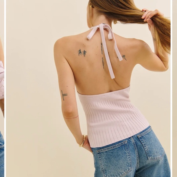 Reformation Ribbed Halter Top - Picture 3 of 8